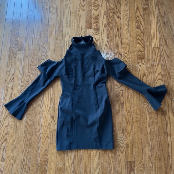 NEW Free People Cold Shoulder Mini Dress - Picture 1 of 8